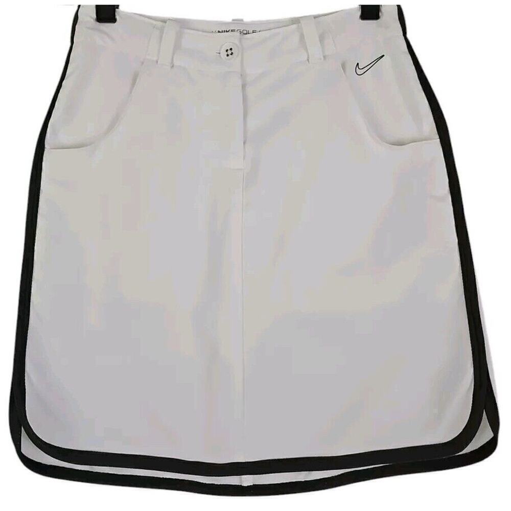 Nike Golf ~Woman Size 0~ White/Gray Tour Performance DRI-FIT Skort/Skirt.